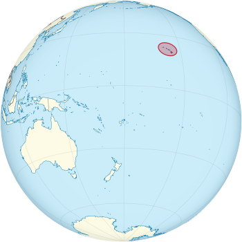 Hawaii on the globe (Polynesia centered).svg