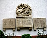 War memorial and tombs