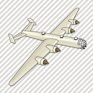 Heinkel He 277 German strategic bomber design during WW2.