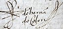Fernando Kolumbus – podpis