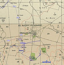 Historiske kortserier for området al-Batani al-Gharbi (1940'erne med moderne overlay) .jpg