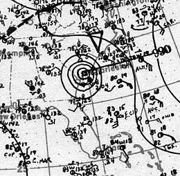 Povrchová analýza Hurricane Four 14. července 1916.jpg