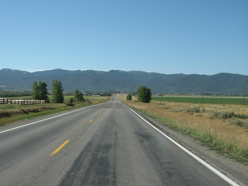 File:Idaho State Highway 33 between Driggs, Idaho and Victor.jpg