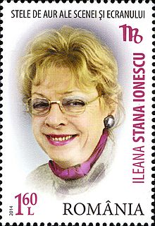Ileana Stana-Ionescu 2014 Romania stamp.jpg
