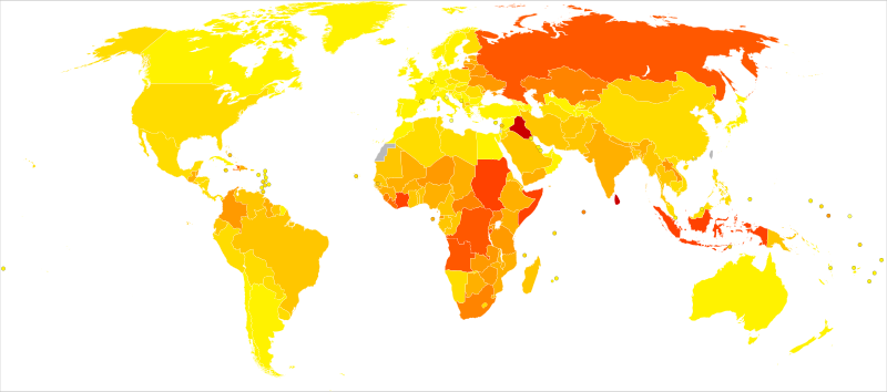 File:Injuries world map - Death - WHO2004.svg