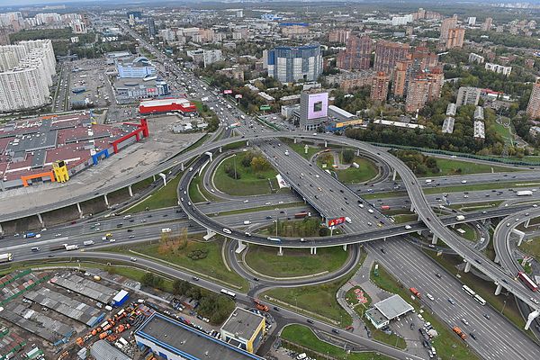 Interchange of MKAD and Leningradskoye Highway