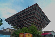 Slovak Radio Building Inverted pyramid building (10099342343).jpg