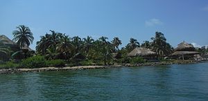 The island of Múcura in the San Bernardo archipelago