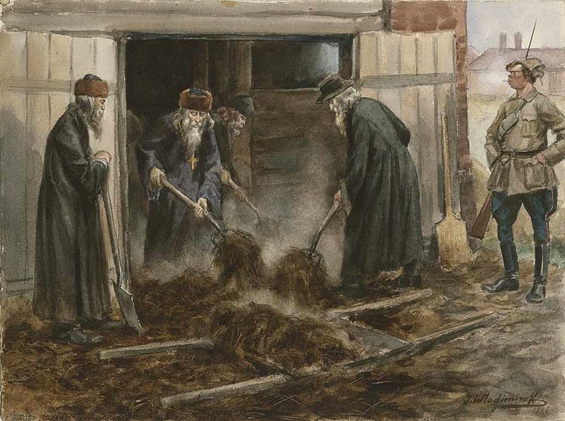 Clergy on forced labor, by Ivan Vladimirov