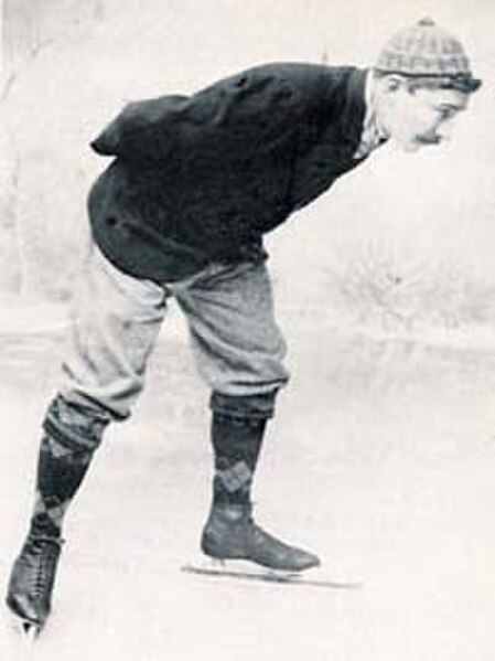 Jaap Eden of the Netherlands, three-times World Allround Speed Skating Champion, having won the titles in 1893 (the year after the ISU was founded), 1