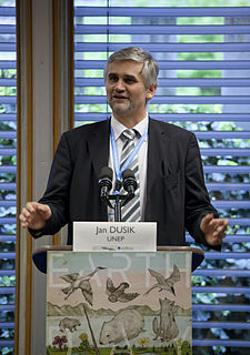 Jan Dusík Czech minister of environment of the CR