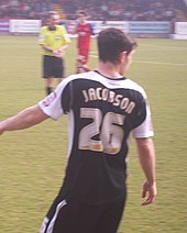 Jacobson playing for Accrington Stanley in 2011 JoeJacobson.JPG