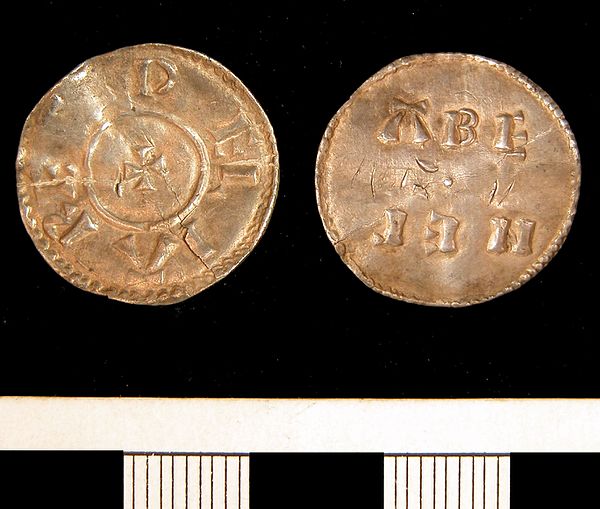 A silver penny of Guthrum, minted between 880 and 890