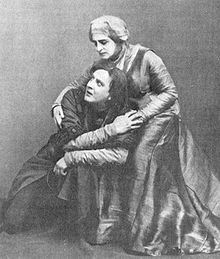 Kachalov and Olga Knipper in Hamlet (1911)