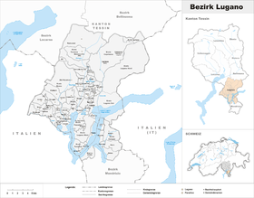 Lugano kerület helye