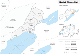 Neuchâtel (distret) - Localizazion