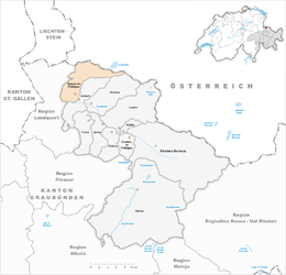 Seewis im Prättigau - Carte