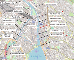 Map rudolf-brun-bridge in Zurich.png