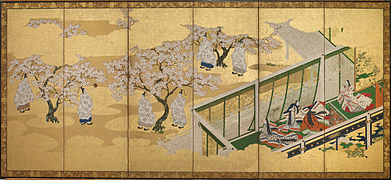 Tosa Mitsuoki, Kashiwagi, Le Dit du Genji, XVIIe siècle, Galerie Arthur M. Sackler.
