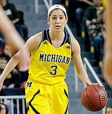 Katelynn Flaherty of the Michigan Wolverines Women's Basketball Team (cropped).jpg