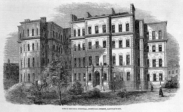 King's College Hospital in Portugal Street, Lincoln Inn Fields c1840s