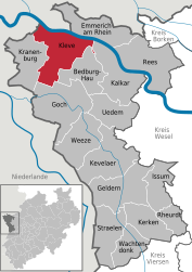 Kleve - Harta