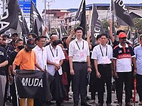 Kumpulan Ikatan Demokratik Malaysia di Tanjung Piai pada hari pencalonan PRU15