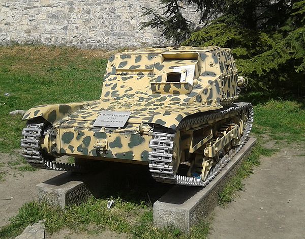 L3/35 on display at the Military Museum, Belgrade.