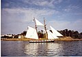 La Recouvrance devant l'île Tristan