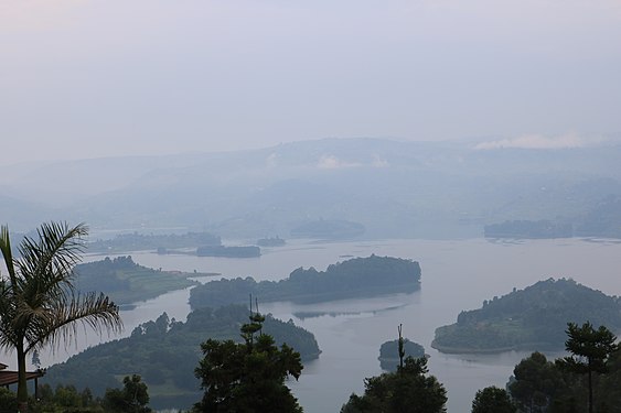 A view of Lake Bunyonyi in Kabale district on the shores. Photograph: Allan Mbabani