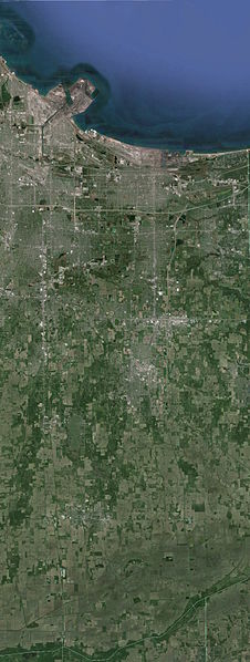 Satellite imagery of Lake County, IN
