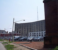 Remains of the Larkin Administration Building in May 2011 Larkin admin remains2.jpg