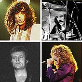 Led Zeppelin members Jimmy Page, John Bonham, Robert Plant, John Paul Jones received the Special Award for Outstanding Contribution to British Music. LedZeppelinmontage.jpg