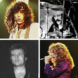 Led Zeppelin's compilation Mothership spent the last six weeks of 2007 at number one on the chart. LedZeppelinmontage.jpg