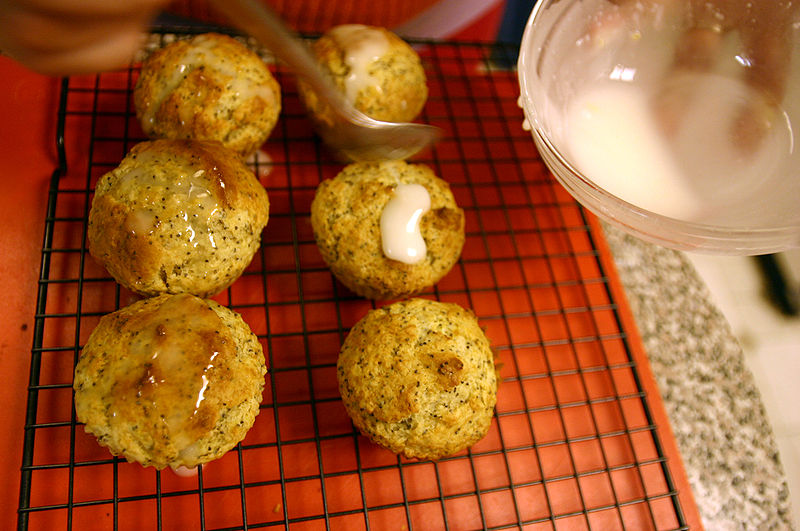 File:Lemon Poppy Seed Muffins Cooking Glazing.jpg