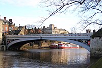 Lendal Bridge from the South Bank, looking downstream Lendal Bridge York.jpg