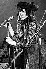 American-born singer Lene Lovich achieved her only UK top 10 hit this year with "Lucky Number", which spent five weeks in the top 10, peaking at number three. Lene Lovitch 1979.jpg