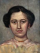 Portrait of a young woman, 1913 by Lina Gratama