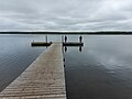 A fishing pier on Little Kenosee Lake in Moose Mountain Provincial Park