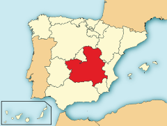 Ubicación de Castilla-La Mancha