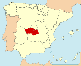 Province de Tolède - Localisation