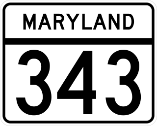 <span class="mw-page-title-main">Maryland Route 343</span>