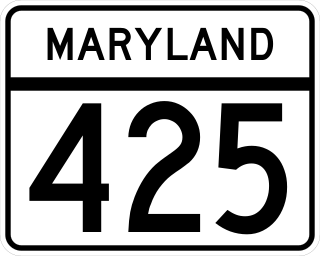 <span class="mw-page-title-main">Maryland Route 425</span> State highway in Maryland