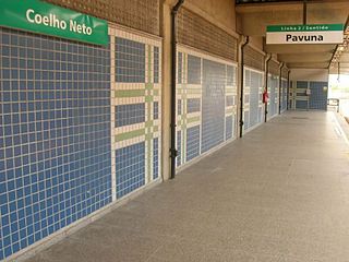 <span class="mw-page-title-main">Coelho Neto Station</span> Metro station in Rio de Janeiro, Brazil