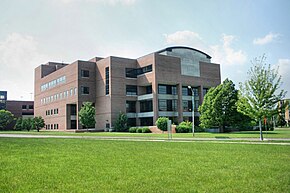 Michigan State's postmodern law building MSU Law School 1.jpg