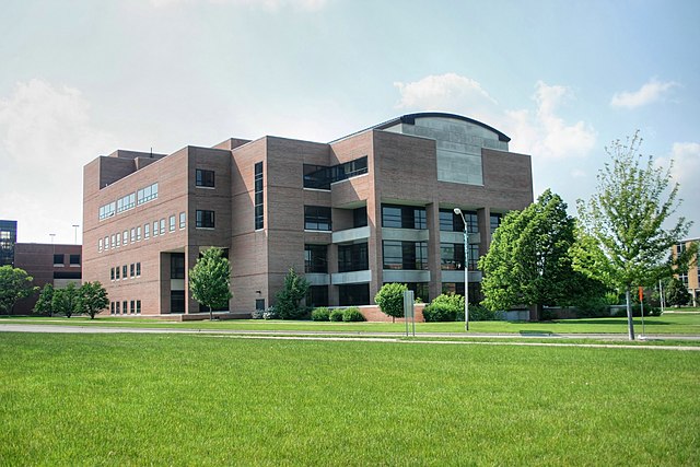 View of the MSU Law building from the southeast.
