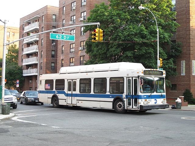 A Q38 bus relaying in Rego Park.