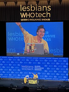 Madame Gandhi performing during the Lesbians Who Tech & Allies Summit, October 2023 Madame Gandhi performing during the Lesbians Who Tech & Allies Summit.jpg