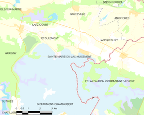Poziția localității Sainte-Marie-du-Lac-Nuisement
