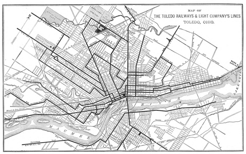 File:Map of Toledo Railways and Light Company's Lines c 1907.png